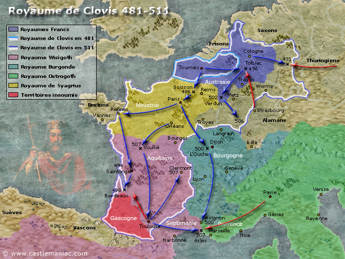 royaume franc clovis 481-511